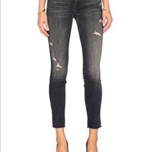 MOTHER denim Looker Ankle Fray Crash and Burn size 25 LIKE NEW Style# 1431394